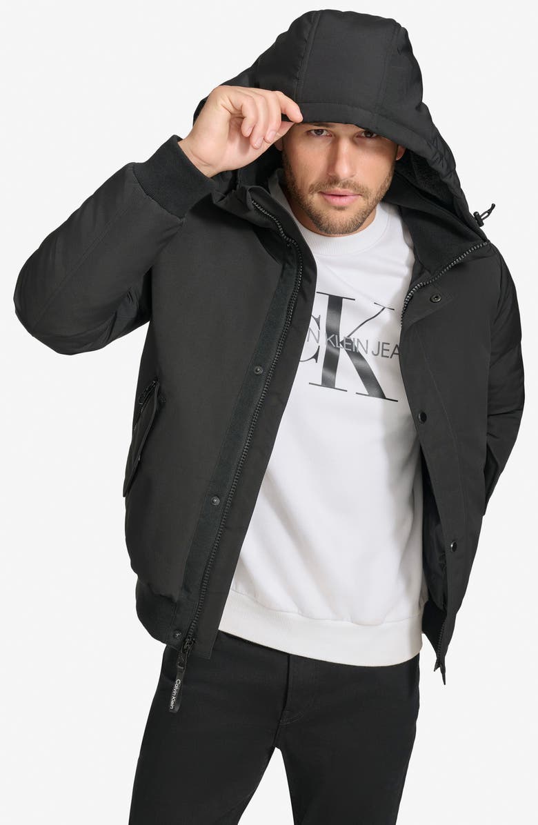 Calvin Klein Arctic Faille Water Resistant Parka, Alternate, color, 