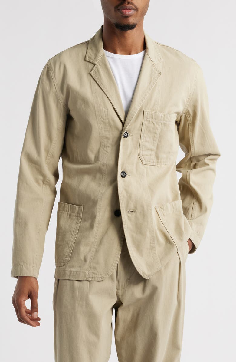 Service Works Drill Server Cotton Twill Jacket, Alternate, color, Khaki