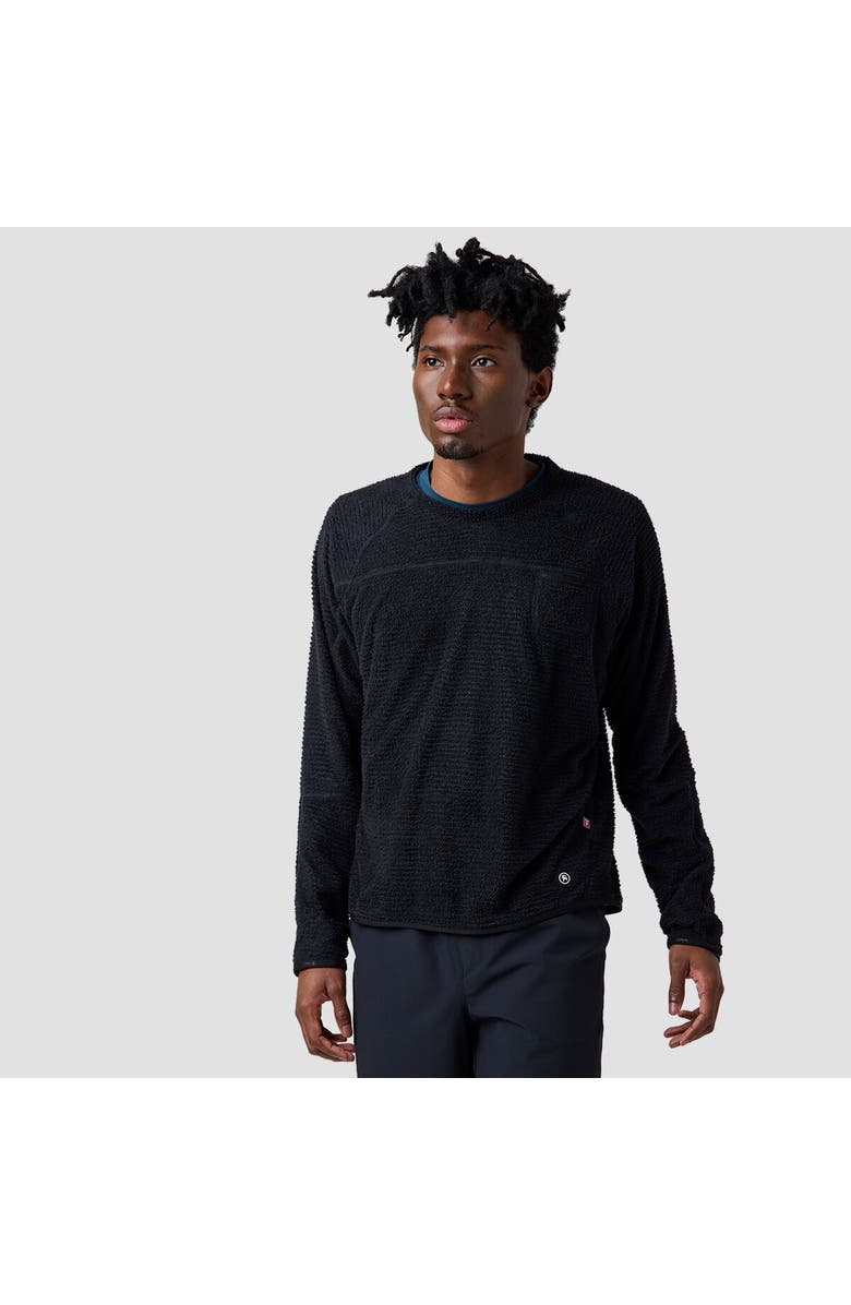 Backcountry Highliner Primaloft Air-Perm Fleece Crew, Main, color, Black
