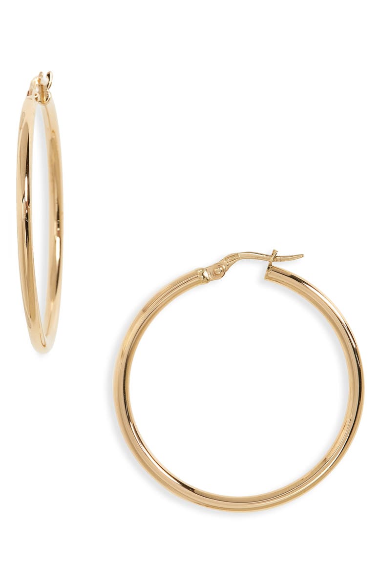 Roberto Coin 35mm Gold Hoop Earrings, Main, color, Yellow