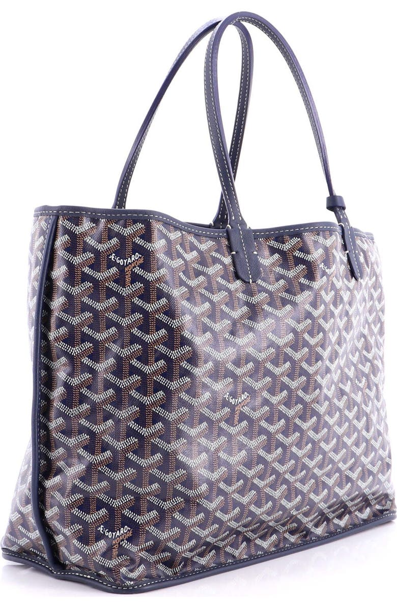 Pre-Owned Goyard Anjou Reversible Tote Coated Canvas PM, Alternate, color, Blue