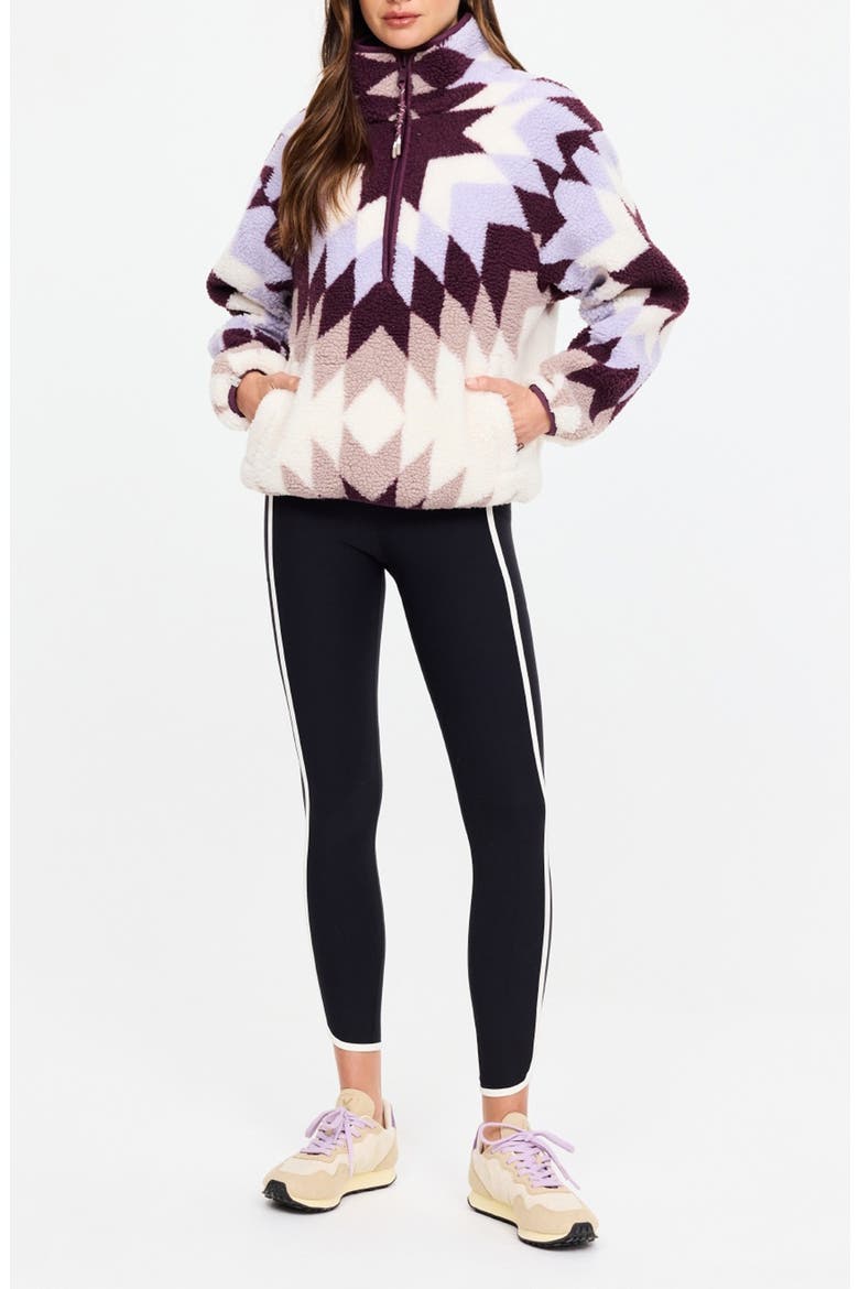 Harlow Fleece Quarter Zip Pullover, Alternate, color, GEO