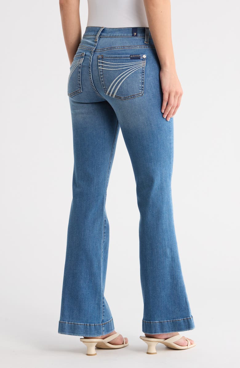 7 For All Mankind Dojo Tailorless Flare Leg Jeans, Alternate, color, Leesburg