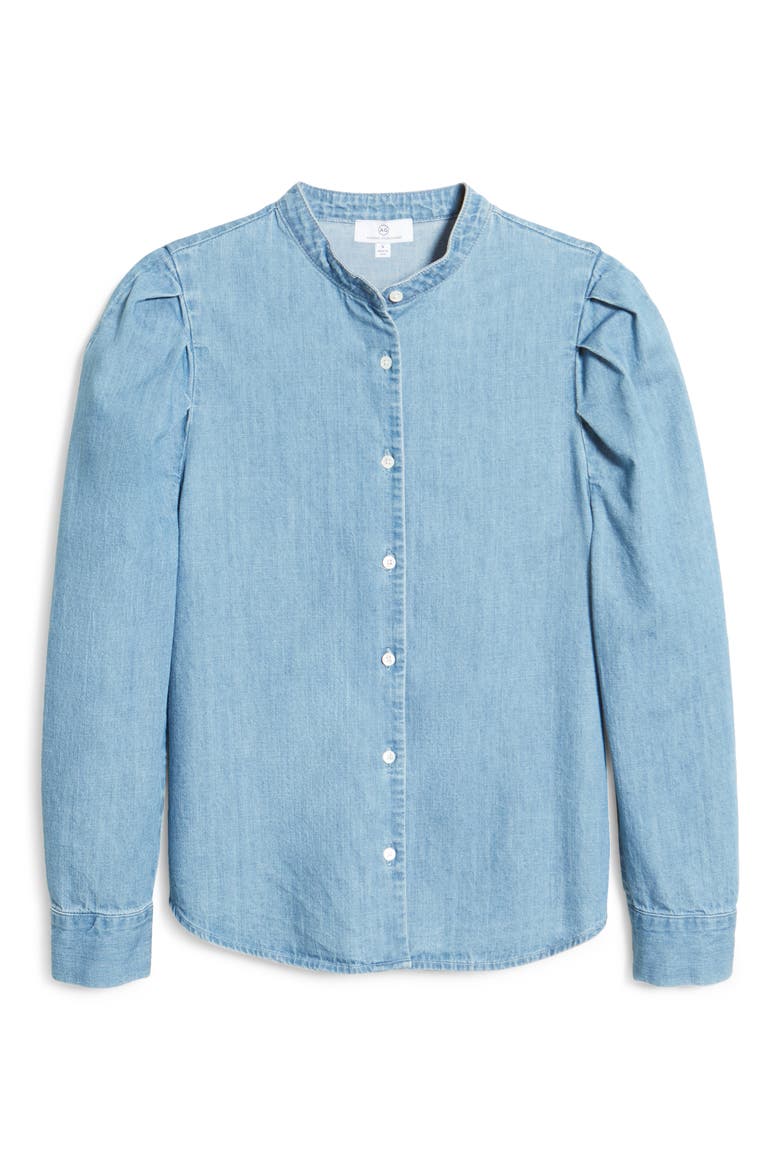 Women's Avery Puff Sleeve Button-Up Shirt, Alternate, color, VICENTE