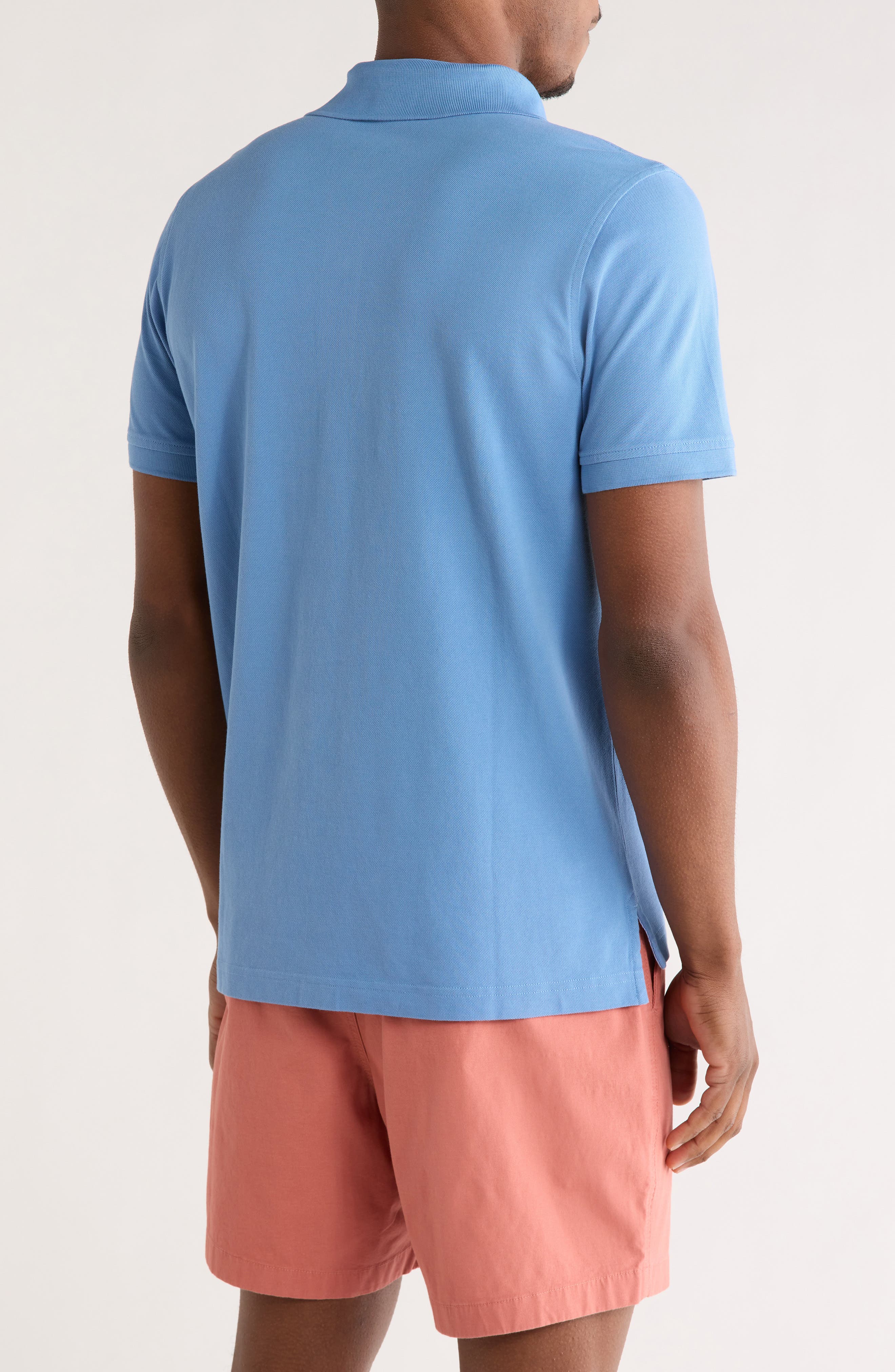 Solid Cotton Pique Polo - image 2