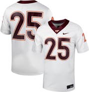 Nike Men's Nike #25 White Virginia Tech Hokies Untouchable Football Jersey