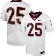 Nike Men's Nike #25 White Virginia Tech Hokies Untouchable Football Jersey