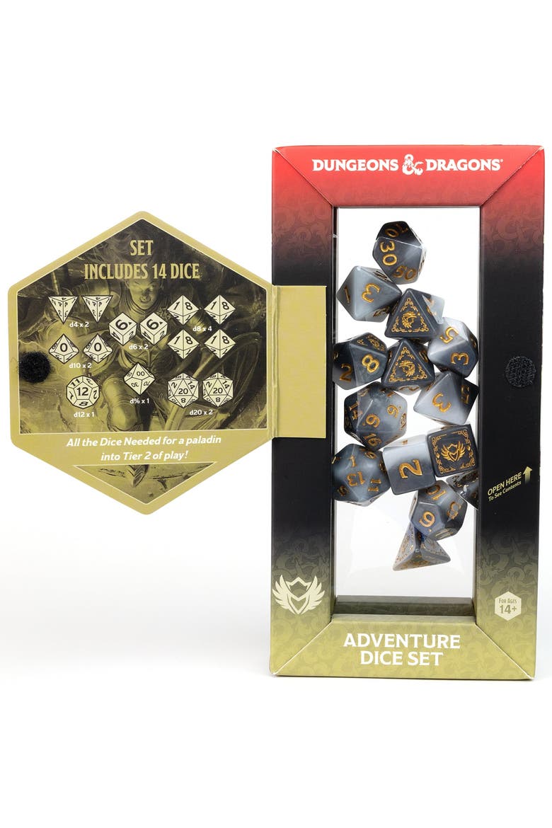 Adventure Dice Paladin 14 Piece Die Set, Alternate, color, Multicolored