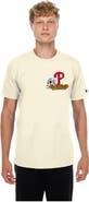 New Era Men's New Era Natural Philadelphia Phillies Dia de los Muertos Sugar Skull T-Shirt