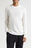 Balmain Monogram Jacquard Merino Wool Blend Sweater