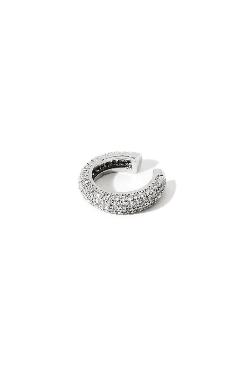 Joni Pavé Ear Cuff, Main, color, SILVER