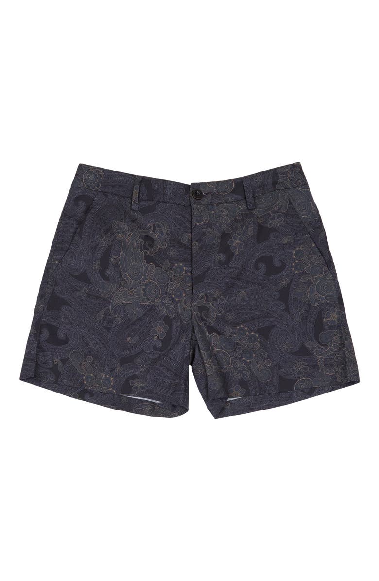 Lords of Harlech Paisley Explosion Womens Tailored Short, Alternate, color, Paisley Explosion Black