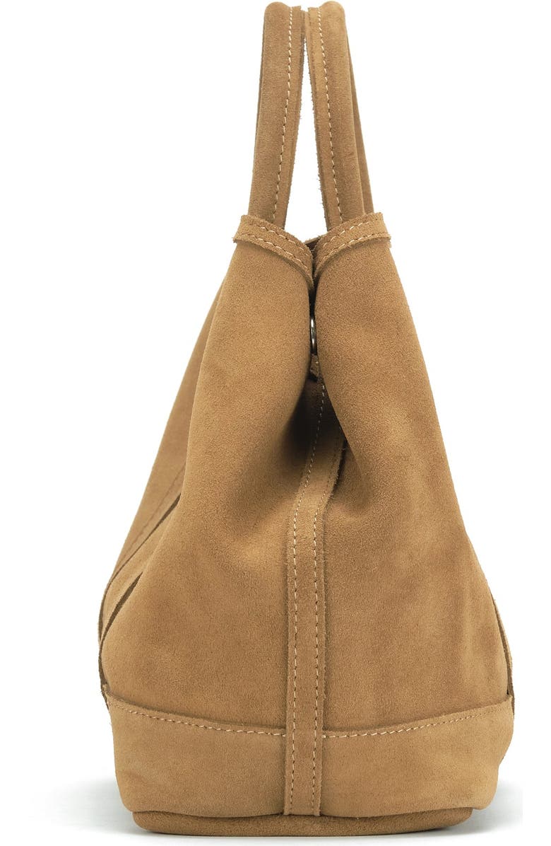 Ezra Arthur Audrey Nubuck Suede Leather Top Handle Bag, Alternate, color, Sand