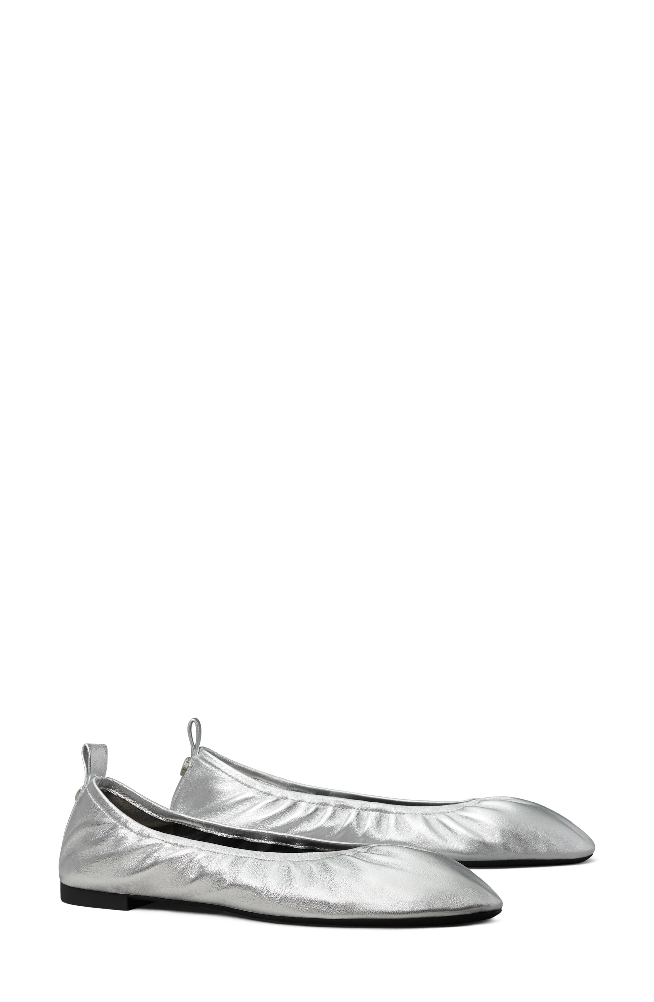 Eddie 2.0 Ballet Flat, Main, color, SILVER