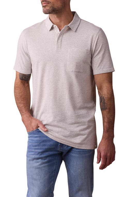 The Normal Brand Active Puremeso Everyday Pocket Polo In Stone