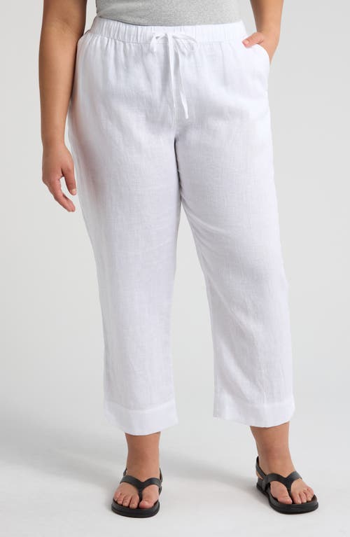 Caslonr Caslon(r) Tapered Linen Pants In White