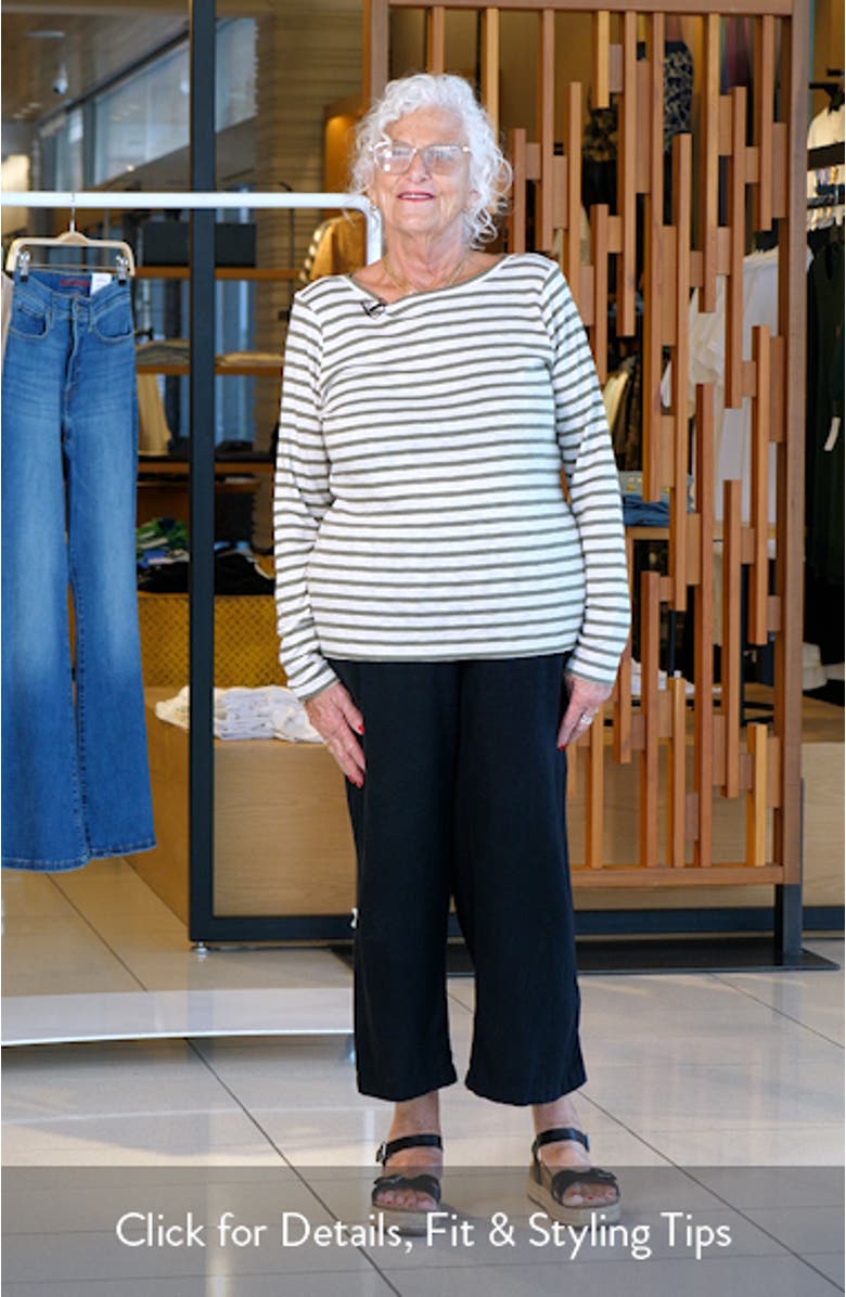 Stripe Cotton Blend T-Shirt, sales video thumbnail