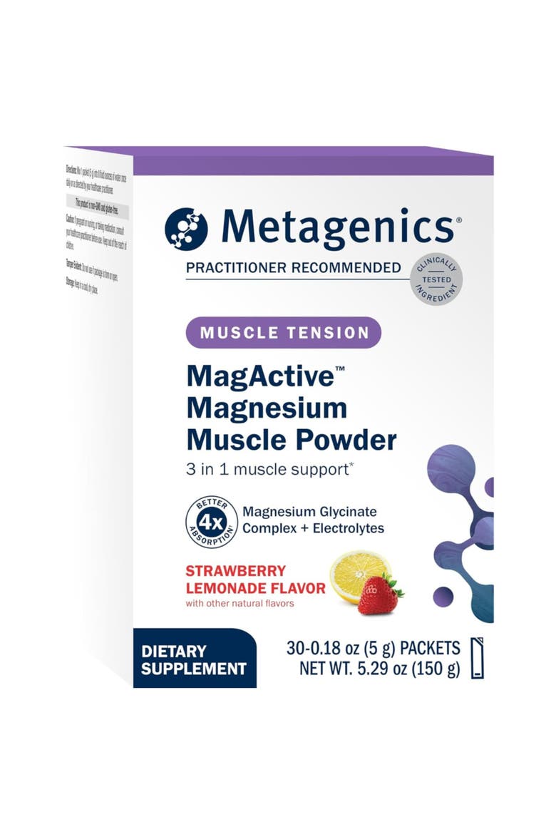 MagActive Absorbable Magnesium Muscle Recovery Powder 30 packets, Main, color, None