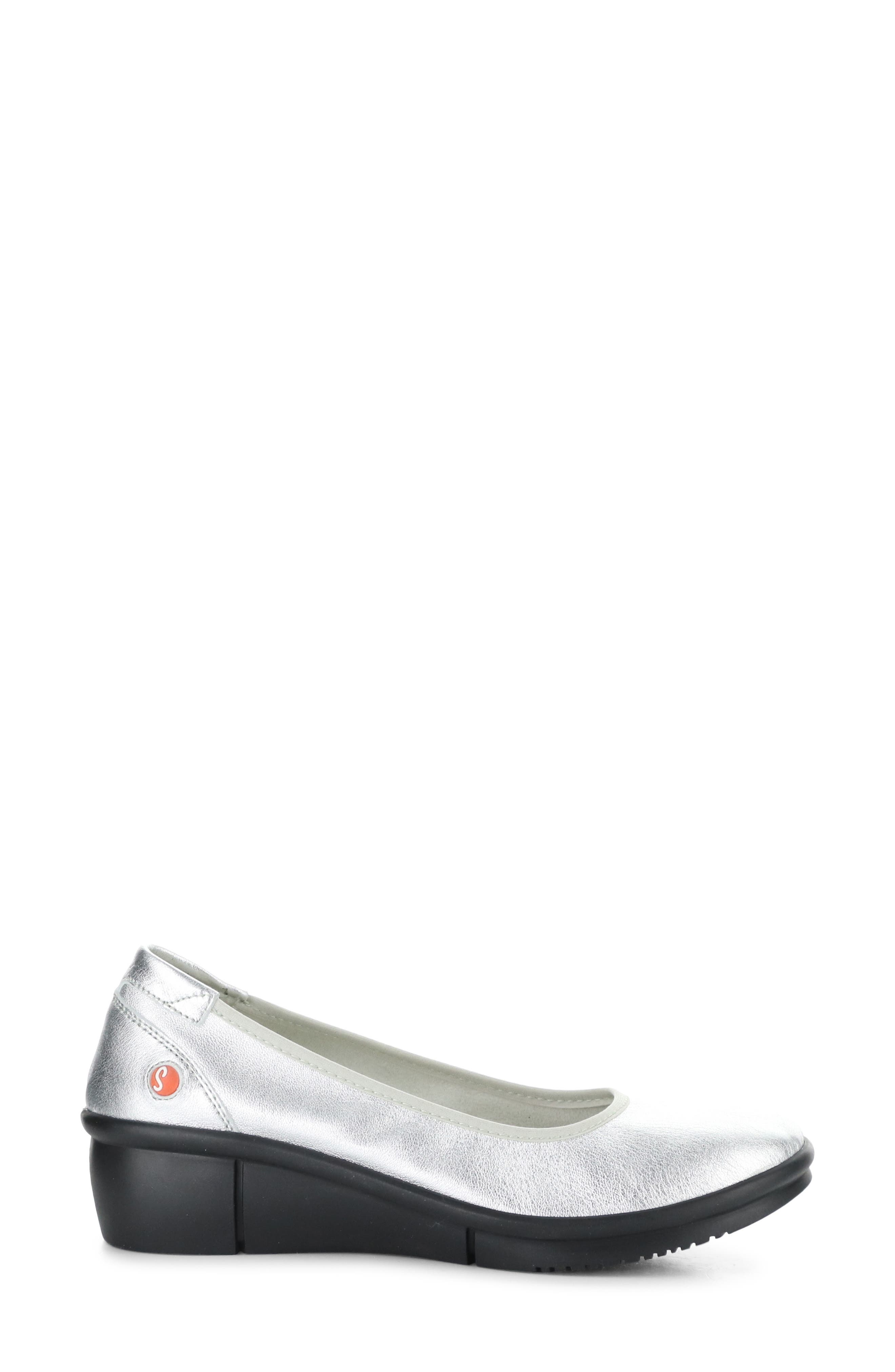 Rem Platform Wedge Pump, Alternate, color, SILVER
