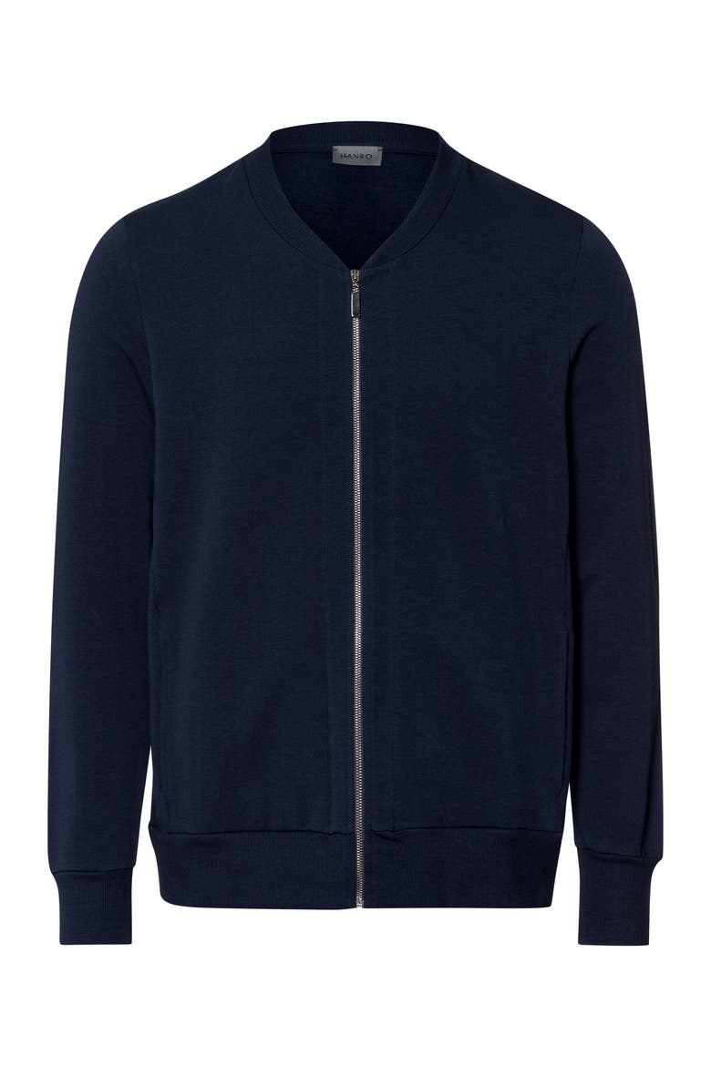 Natural Living Organic Cotton Zip-Up Jacket, Main, color, Deep Navy