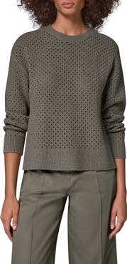 Donna Karan New York Open Stitch Crewneck Sweater