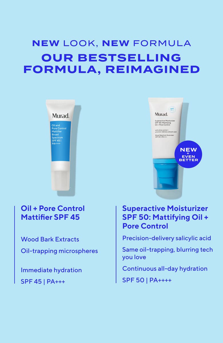 Murad<sup>®</sup> Superactive Moisturizer SPF 50: Mattifying Oil + Pore Control, Alternate, color, 