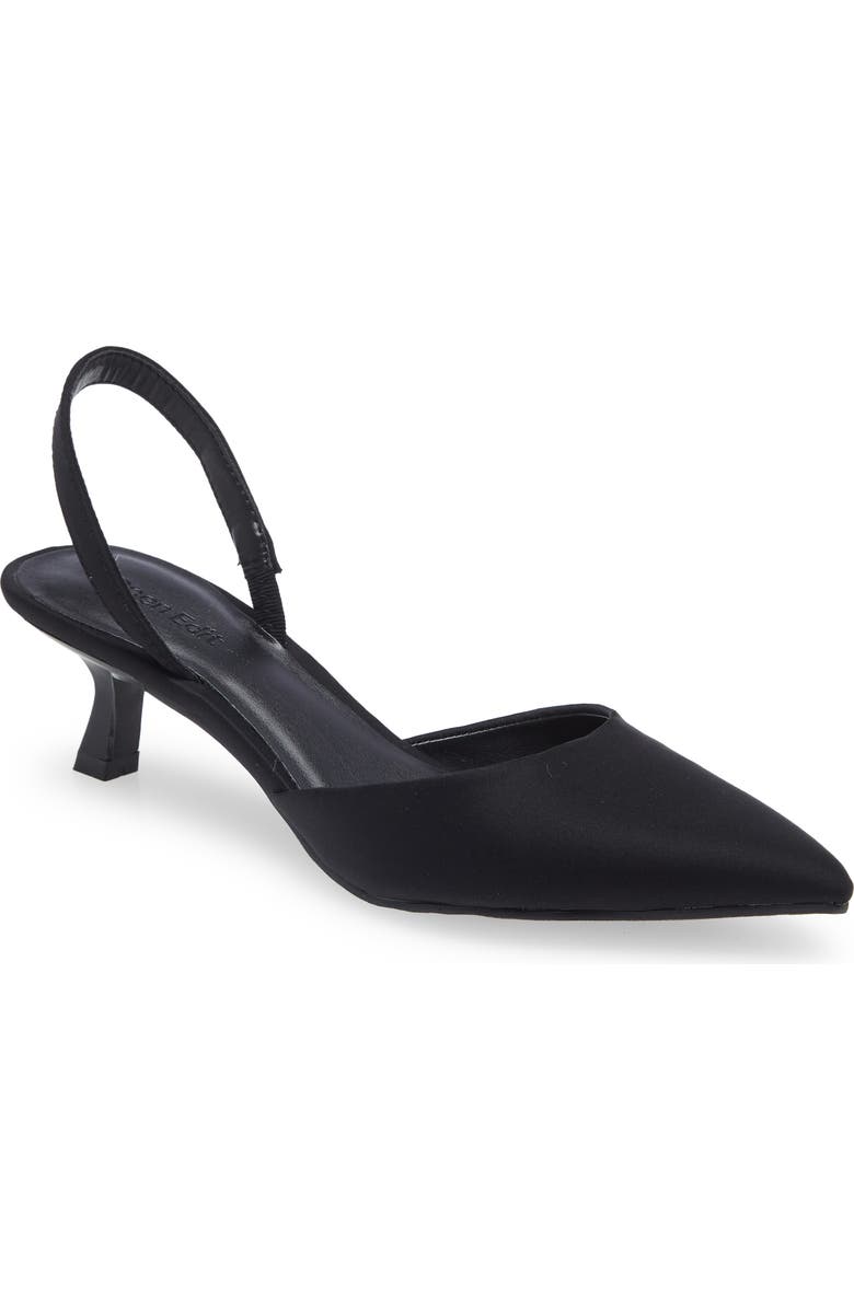 Open Edit Cammie Kitten Heel Slingback Pump, Main, color,