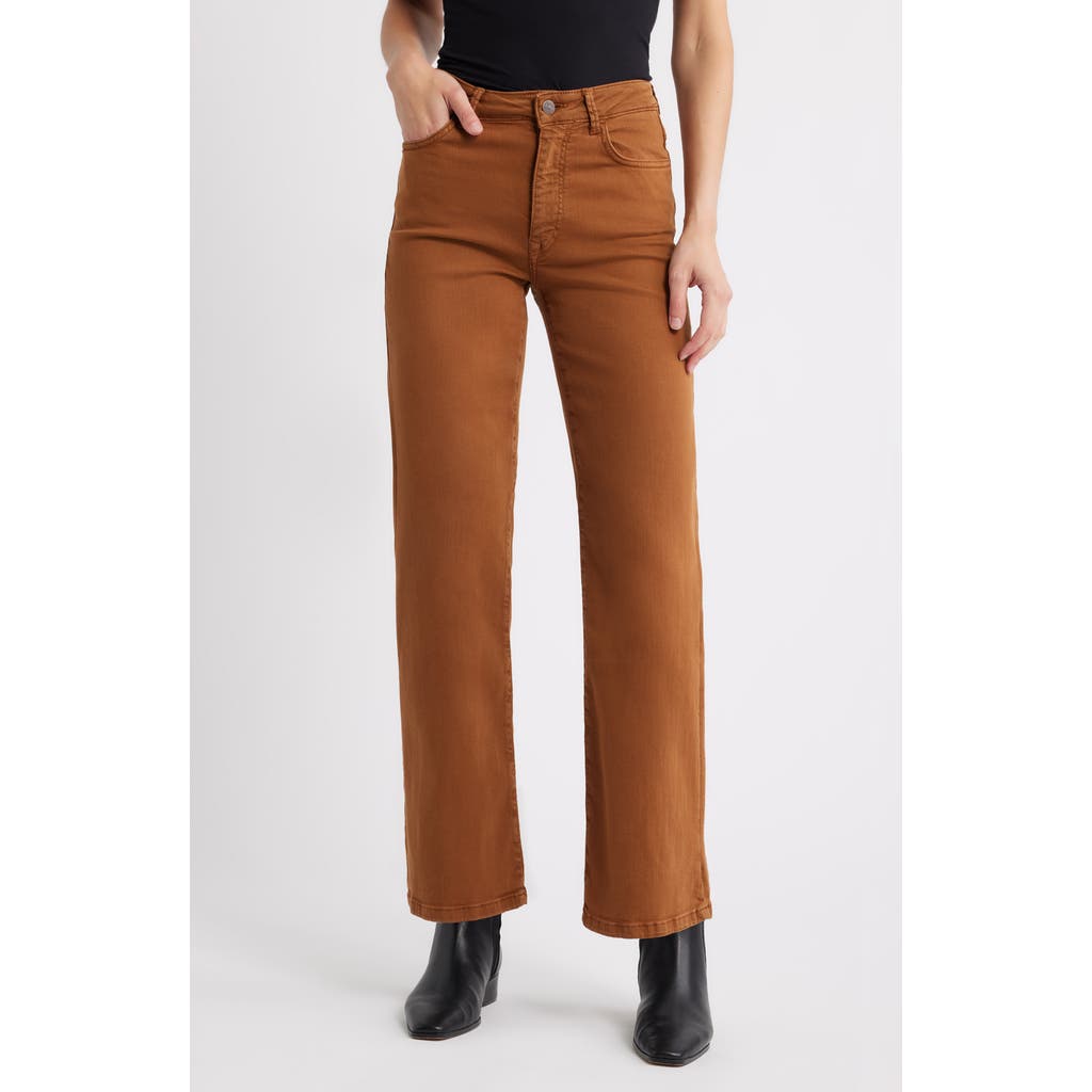 Mavi Jeans Alena High Waist Wide Leg Jeans in Camel Flex  product