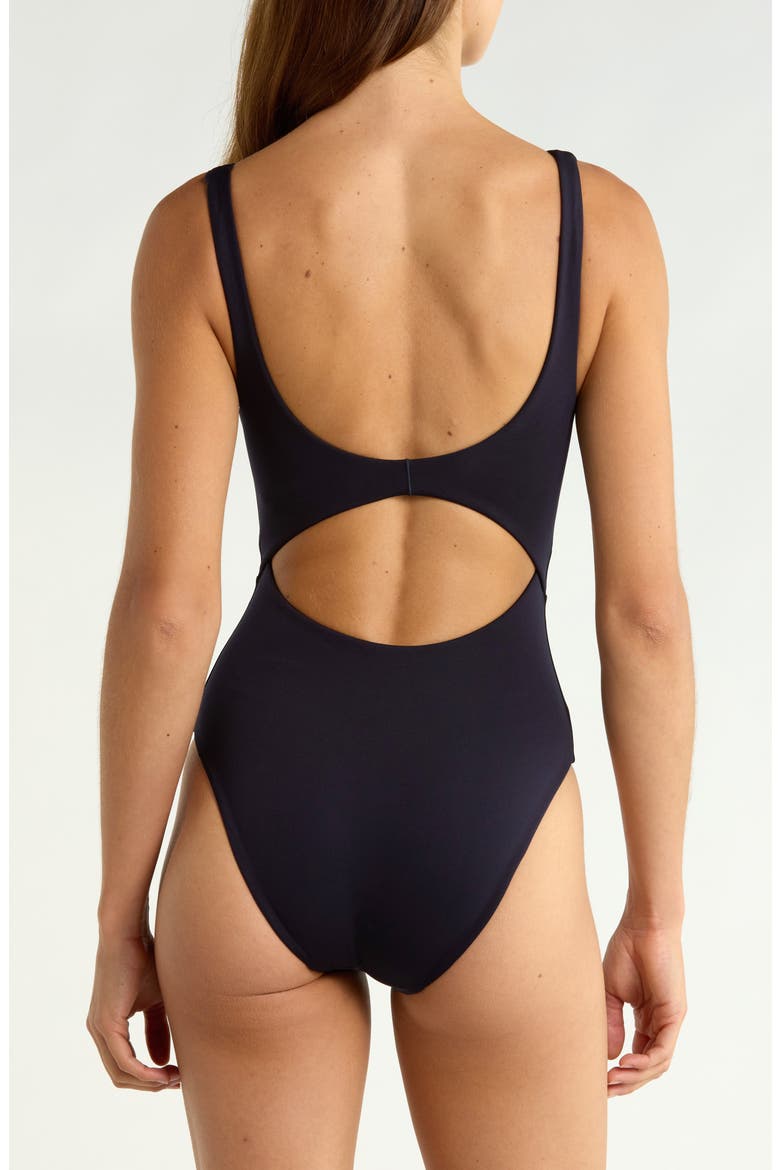 Double Scoop One-Piece Swimsuit, Alternate, color, SPRINT NAVY