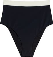 BONDI BORN Lina Colorblocked Bikini Bottoms