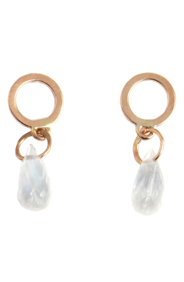 Melissa Joy Manning Circle Stone Drop Earrings, Main, color, 