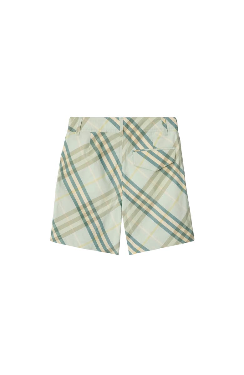 Burberry Check Cotton Shorts, Alternate, color, Breeze