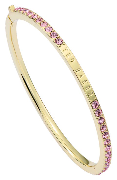 Claudia Narrow Crystal Hinge Bracelet