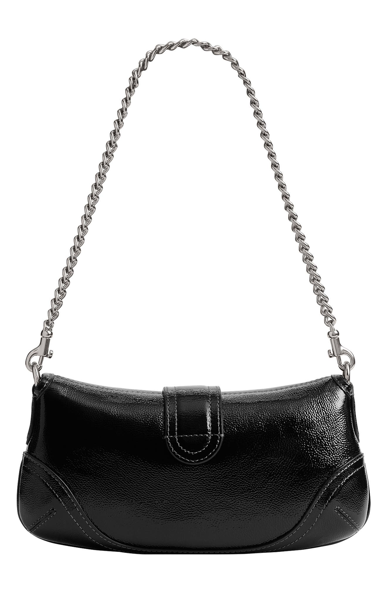 COACH Soho Crinkle Patent Leather Shoulder Bag, Alternate, color, 