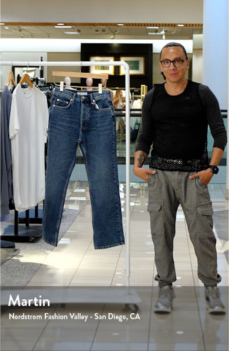 Kort Mid Rise Relaxed Straight Leg Jeans, sales video thumbnail