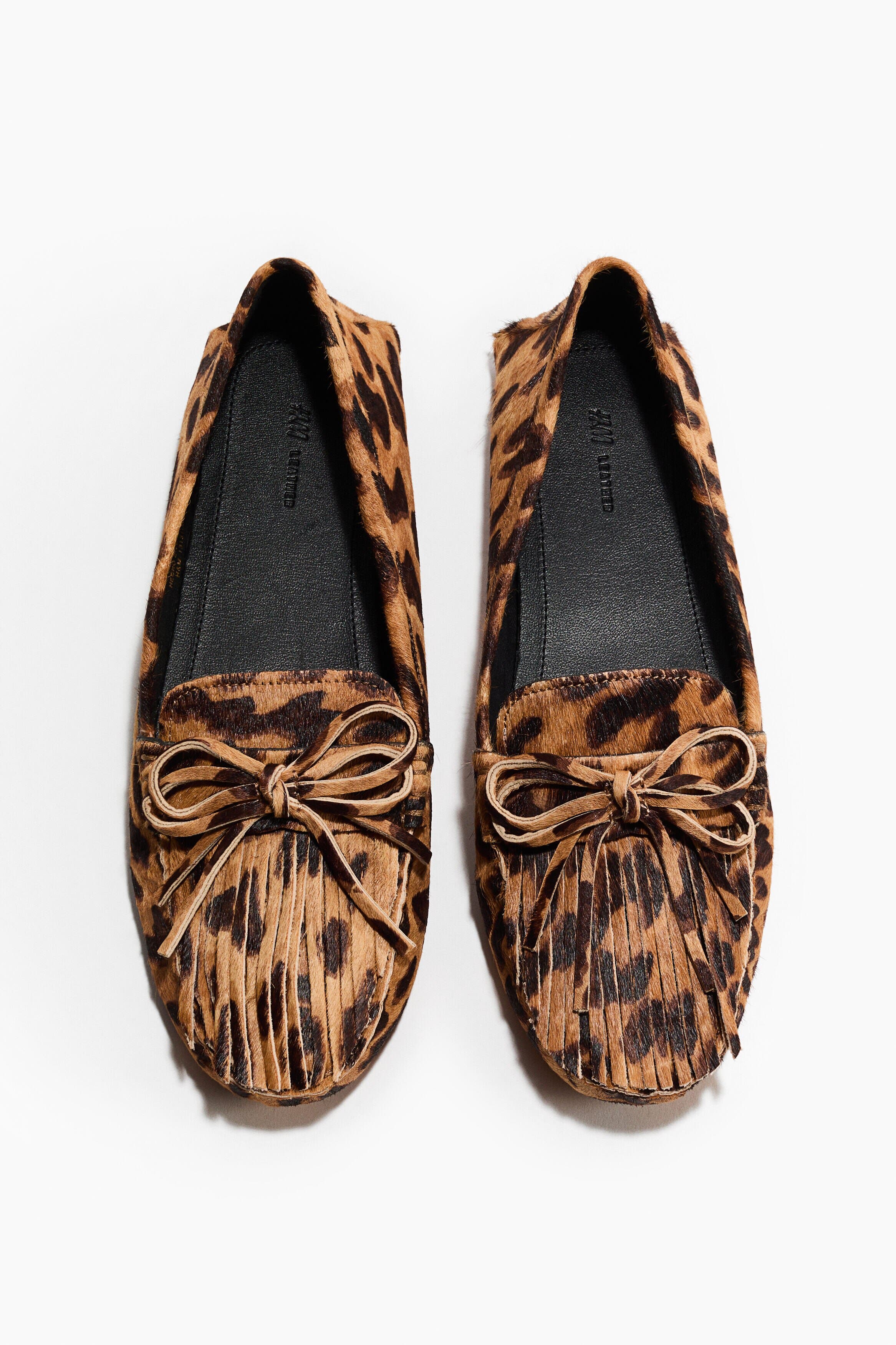 Fringed Loafers, Alternate, color, Beige/faux leopard