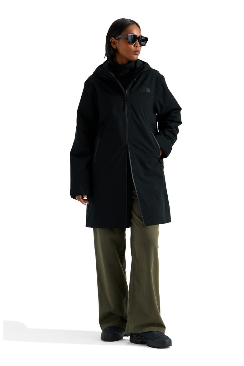 TNF Range DryVent Hooded Parka, Alternate, color, TNF BLACK