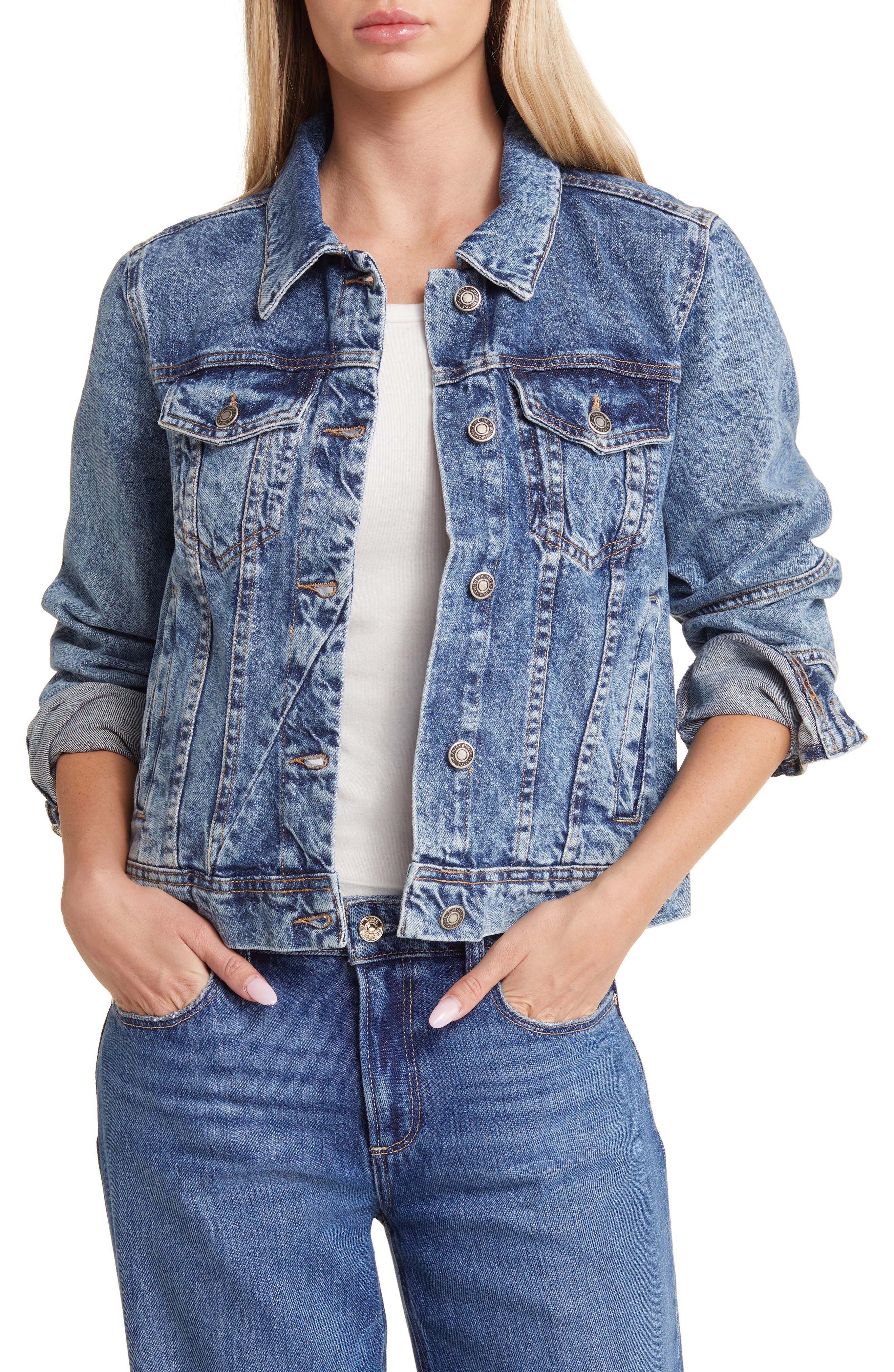 Free People We the Free Rumors Denim Jacket