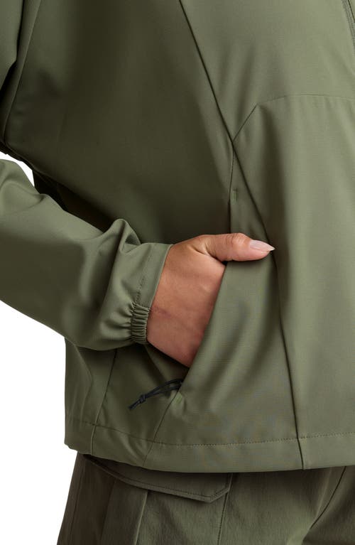 Beyond Yoga Cross Country Packable Jacket In Green