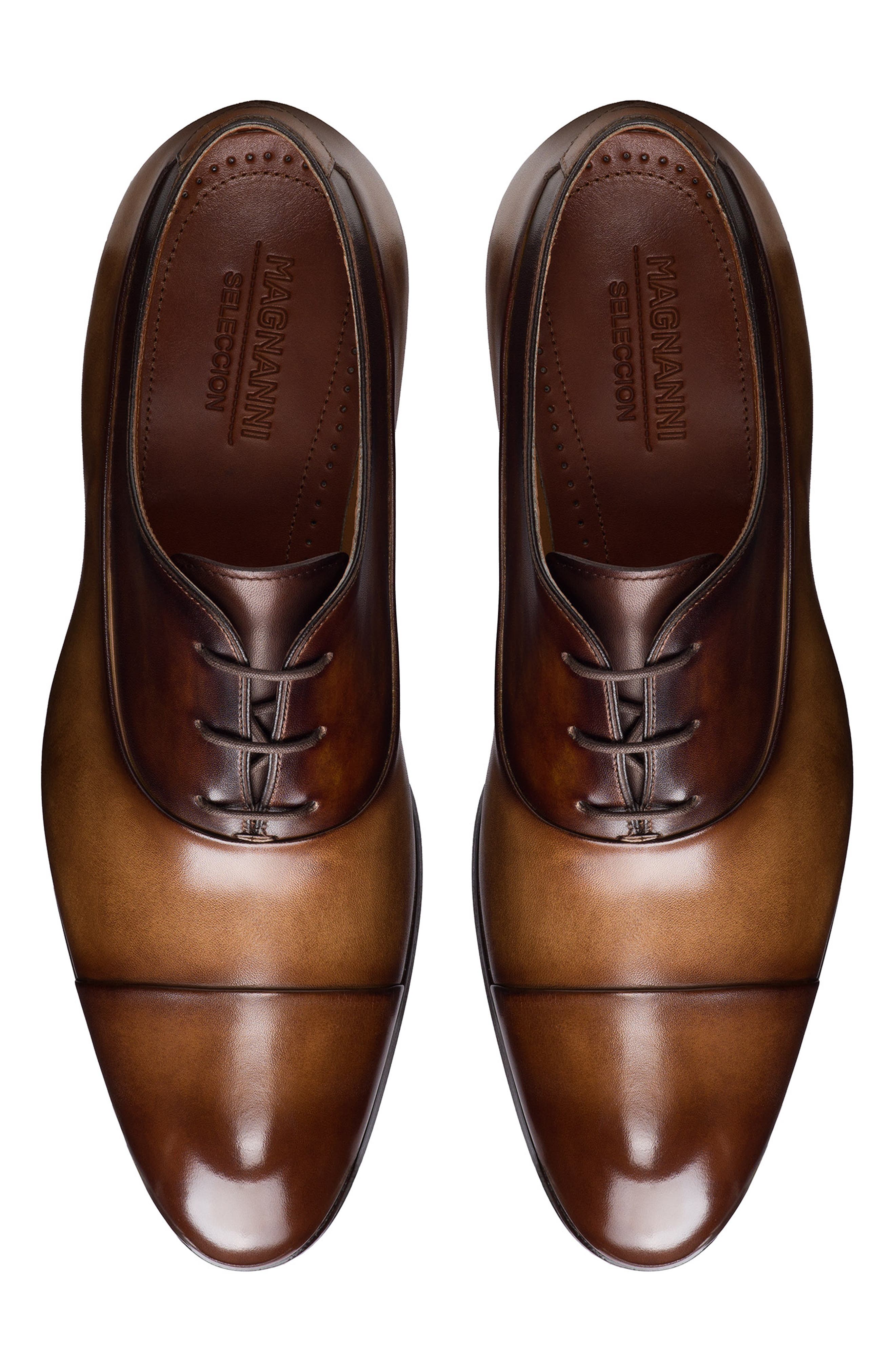 Magnanni Duke Plain Toe Oxford, Alternate, color, Tabaco
