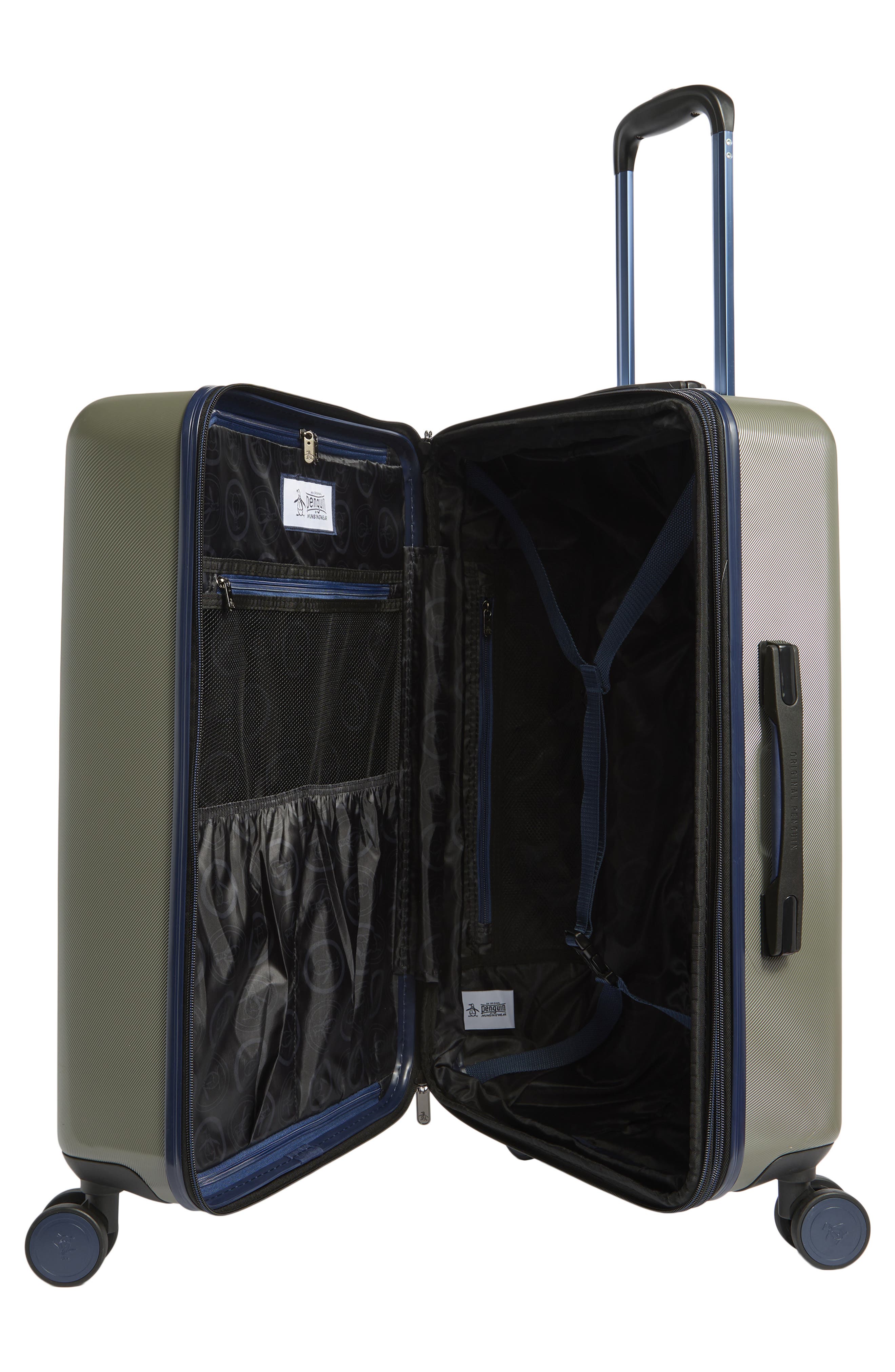 Original Penguin Finnes 25-Inch Hardside Spinner Luggage, Alternate, color, Dusty Olive