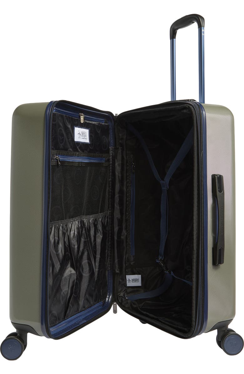 Original Penguin Finnes 25-Inch Hardside Spinner Luggage, Alternate, color, Dusty Olive