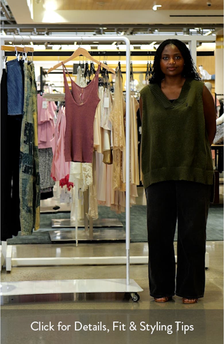 Sheer Knit Plunge Tank, sales video thumbnail