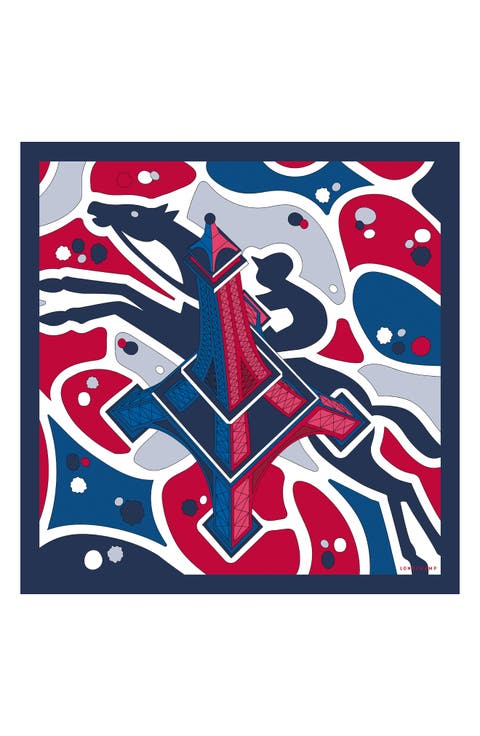 Eiffel Tower Rider Silk Square Scarf