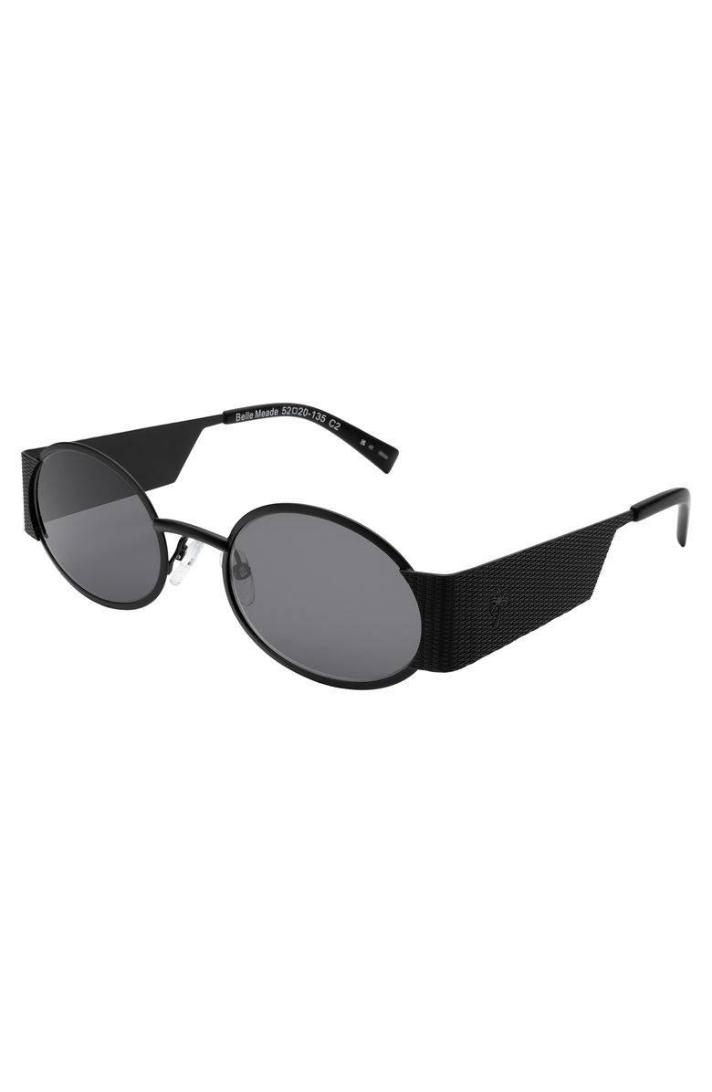 Lyndon Eyewear Belle Meade Sunglasses, Alternate, color, Matte Black / Grey