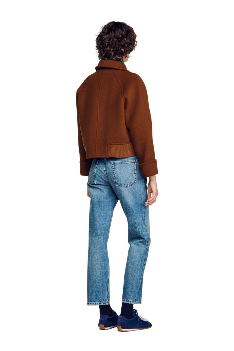 Short coat with flap pockets, Alternate, color, Camel