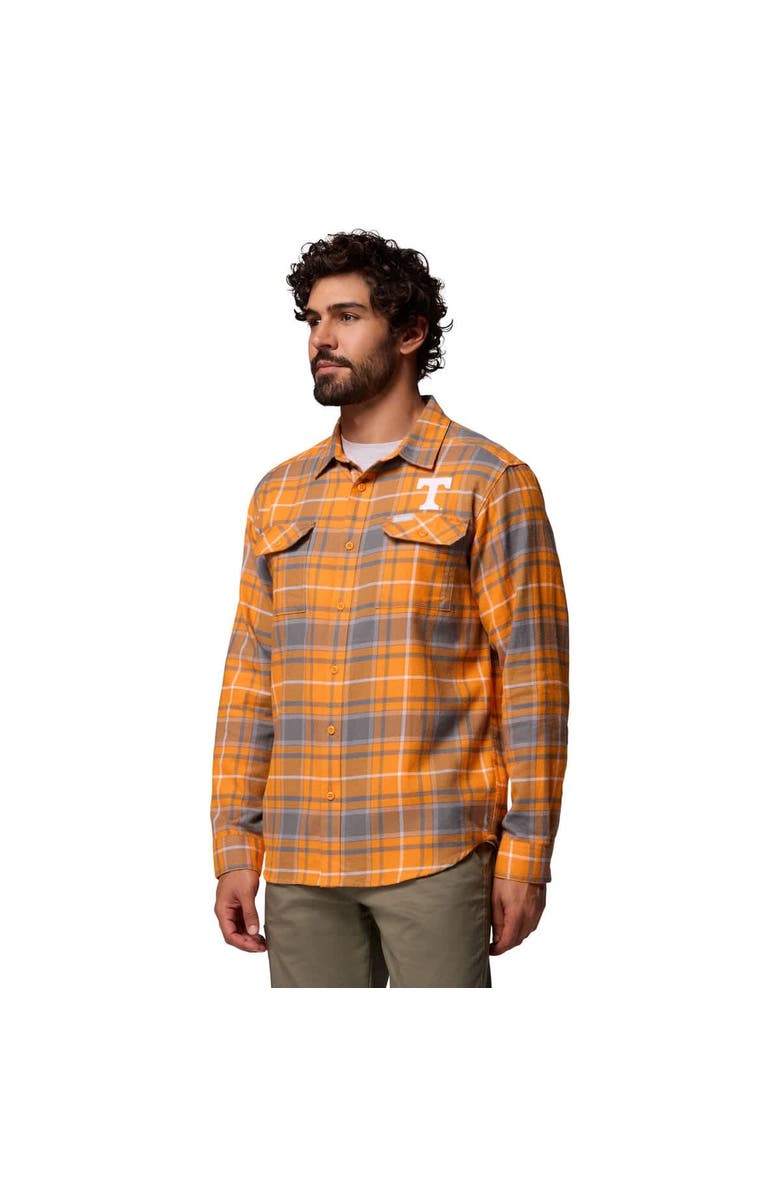 Columbia Men's Columbia  Tennessee Orange Tennessee Volunteers Flare Gun Omni-Wick Flannel Long Sleeve Button-Up Shirt, Alternate, color, 