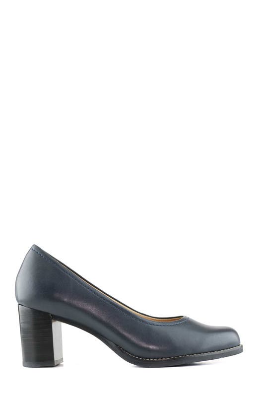 Marc Joseph New York NYC Leather Pump, Alternate, color, Navy Napa