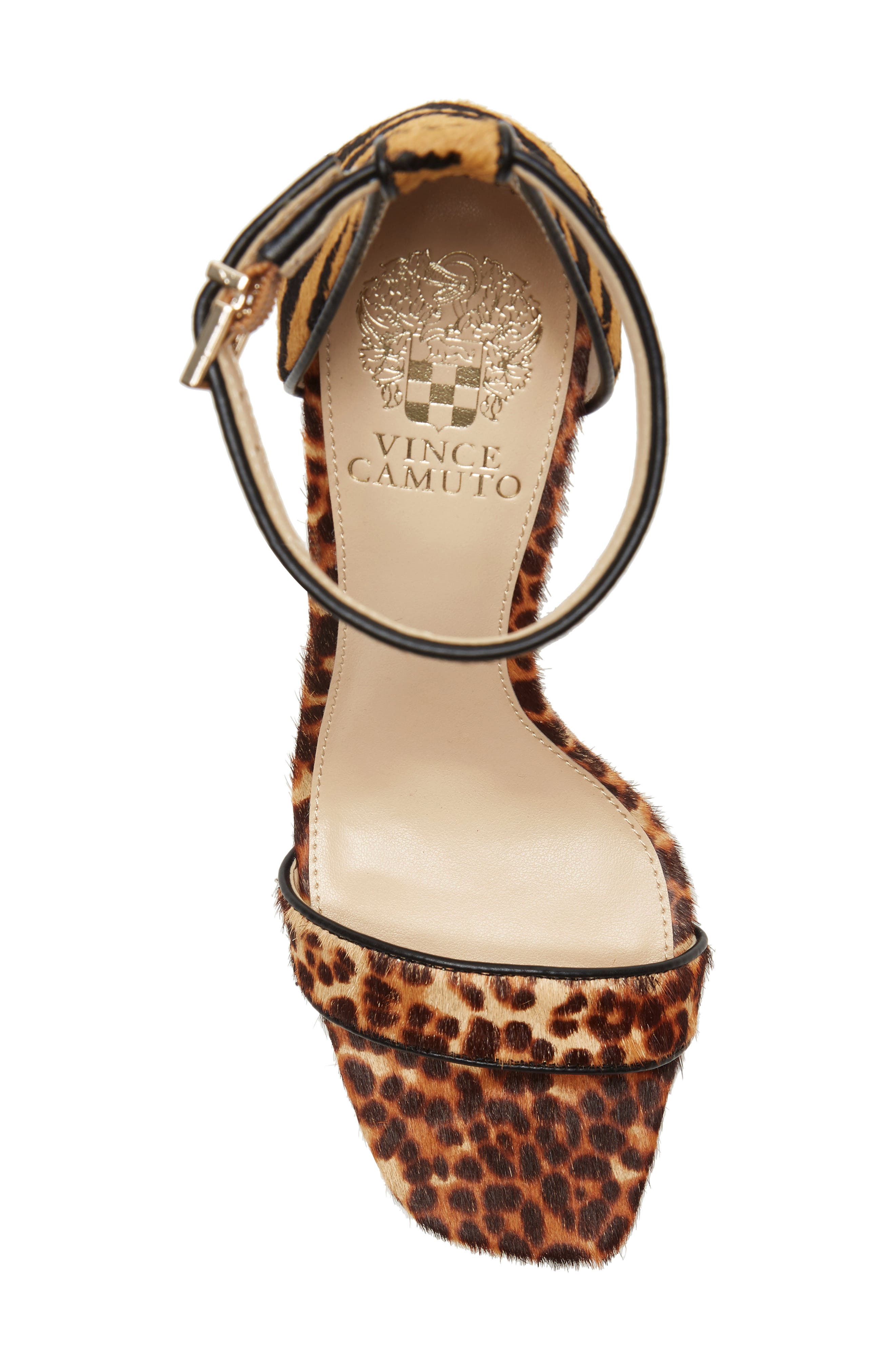 Lauralie Ankle Strap Sandal, Alternate, color, NATURAL CALF HAIR