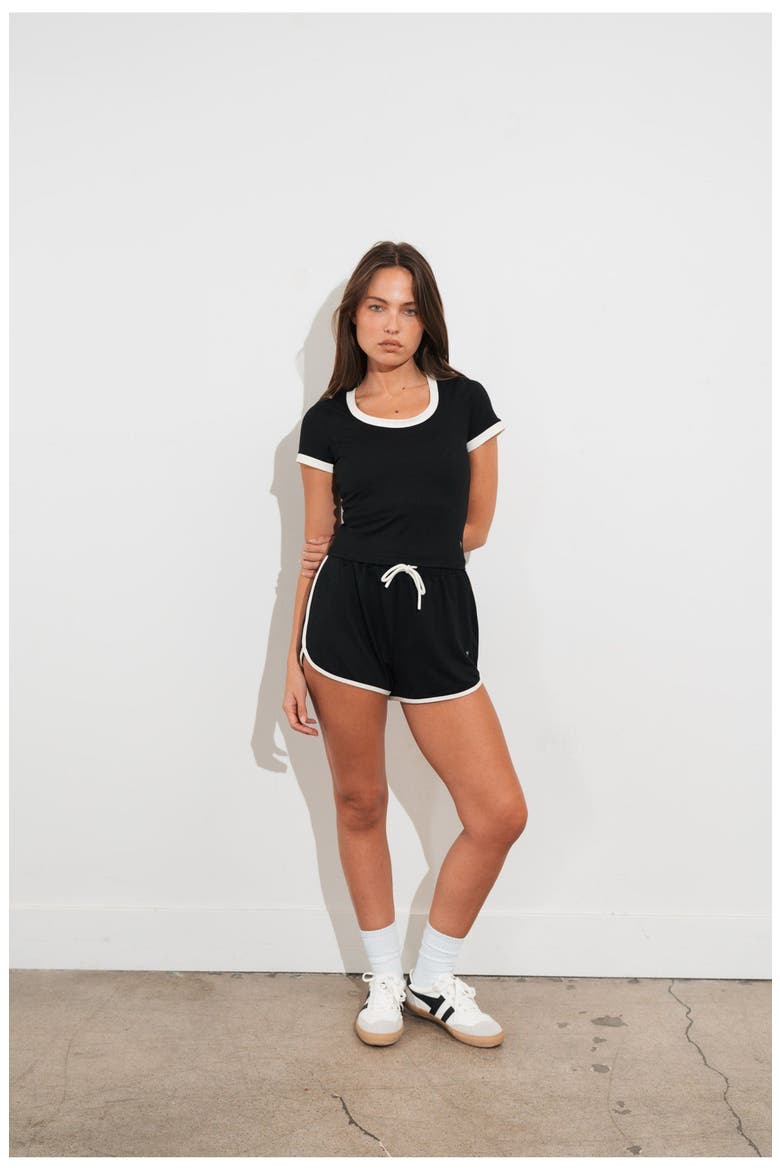 Motive Scoop Tee, Alternate, color, Midnight Contrast